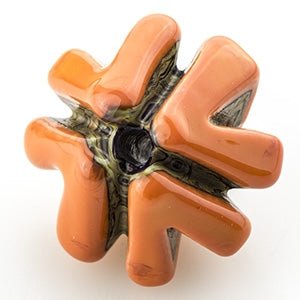 Clover Bead - Hot Shot (1 bead) - Handmade Glass Beads - Unicorne Beads