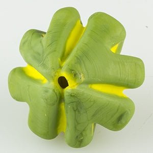 Clover Bead - Matte - Wheelie - Handmade Glass Beads - Unicorne Beads