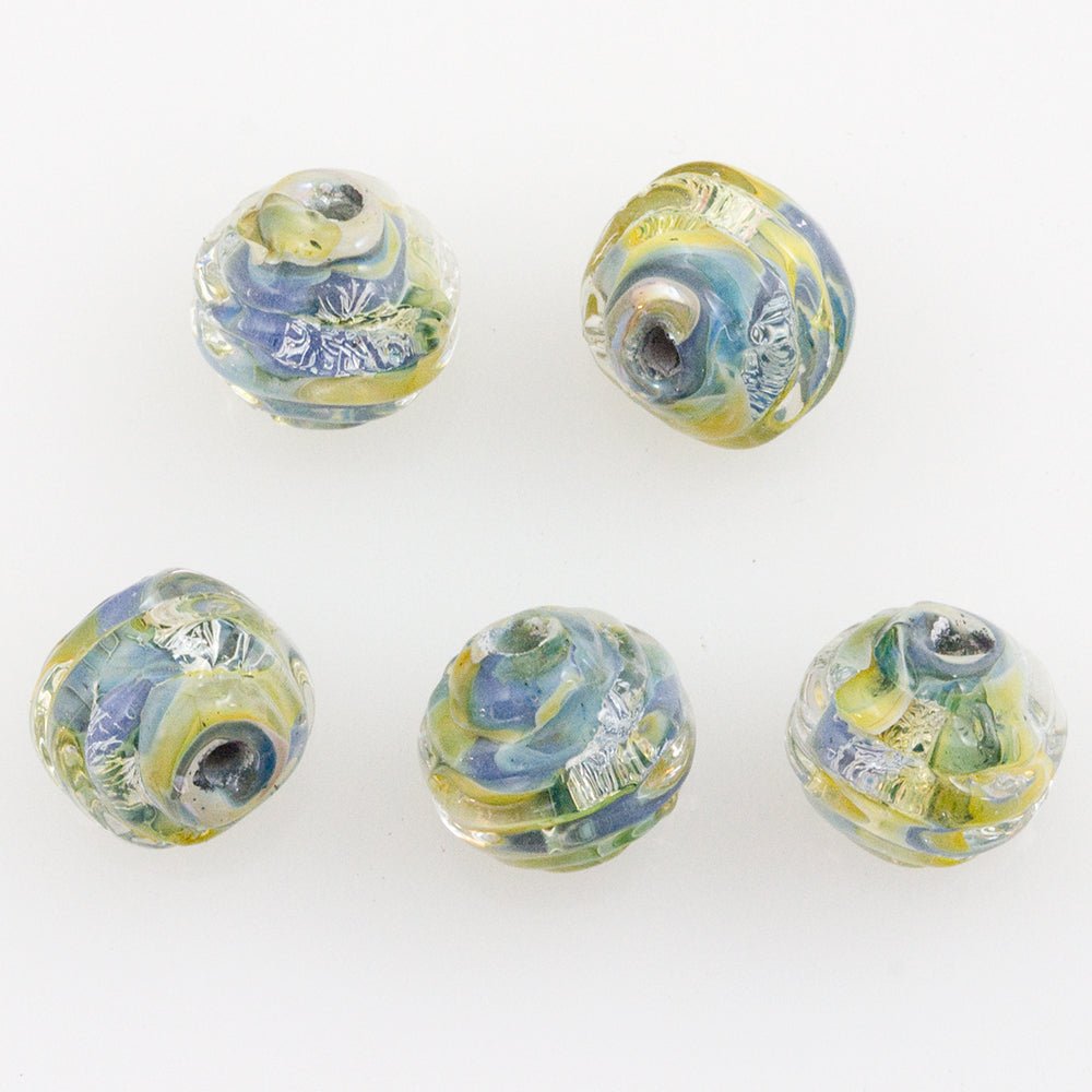 Coconut Beads - Hope - Handmade Glass Beads - Unicorne Beads