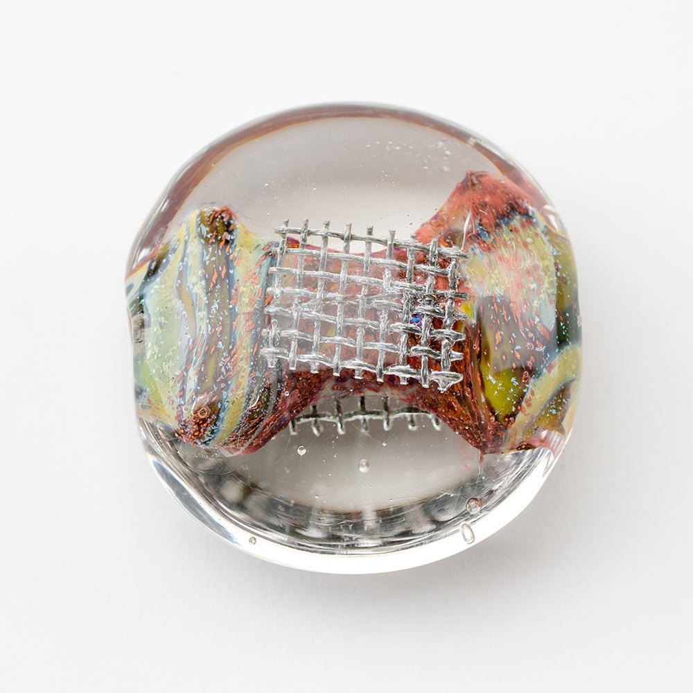 Coin Beads - Mesh - Large - Columbo - Handmade Glass Beads - Unicorne Beads