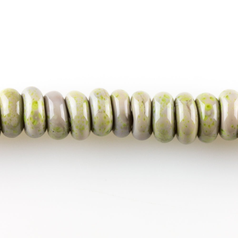 Donut Beads - Original Series - Moss Definitely - Handmade Glass Beads - Unicorne Beads