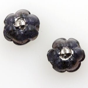 Fleur Beads - Vintage - Platinum Center - Violetto - Handmade Glass Beads - Unicorne Beads