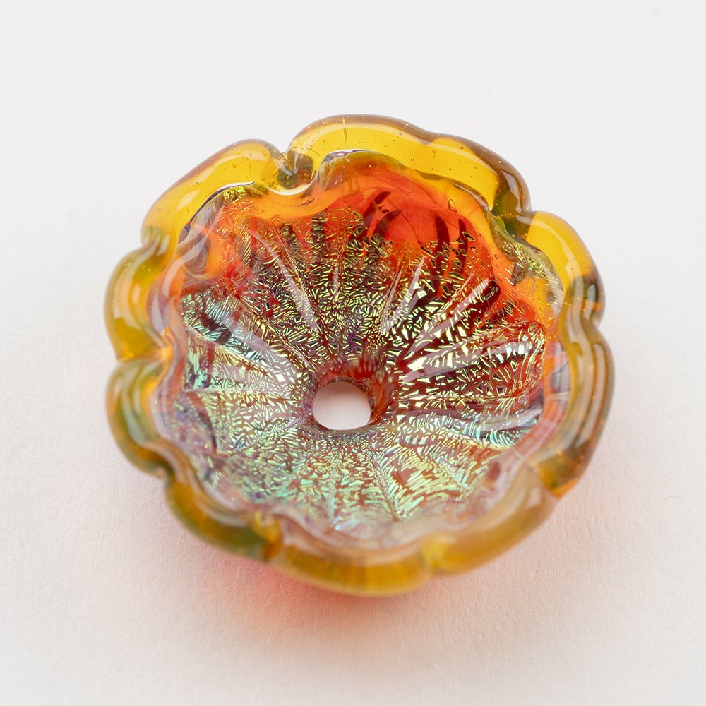 Flower Bead - Golden Hour - Premium Glass Beads - Unicorne Beads
