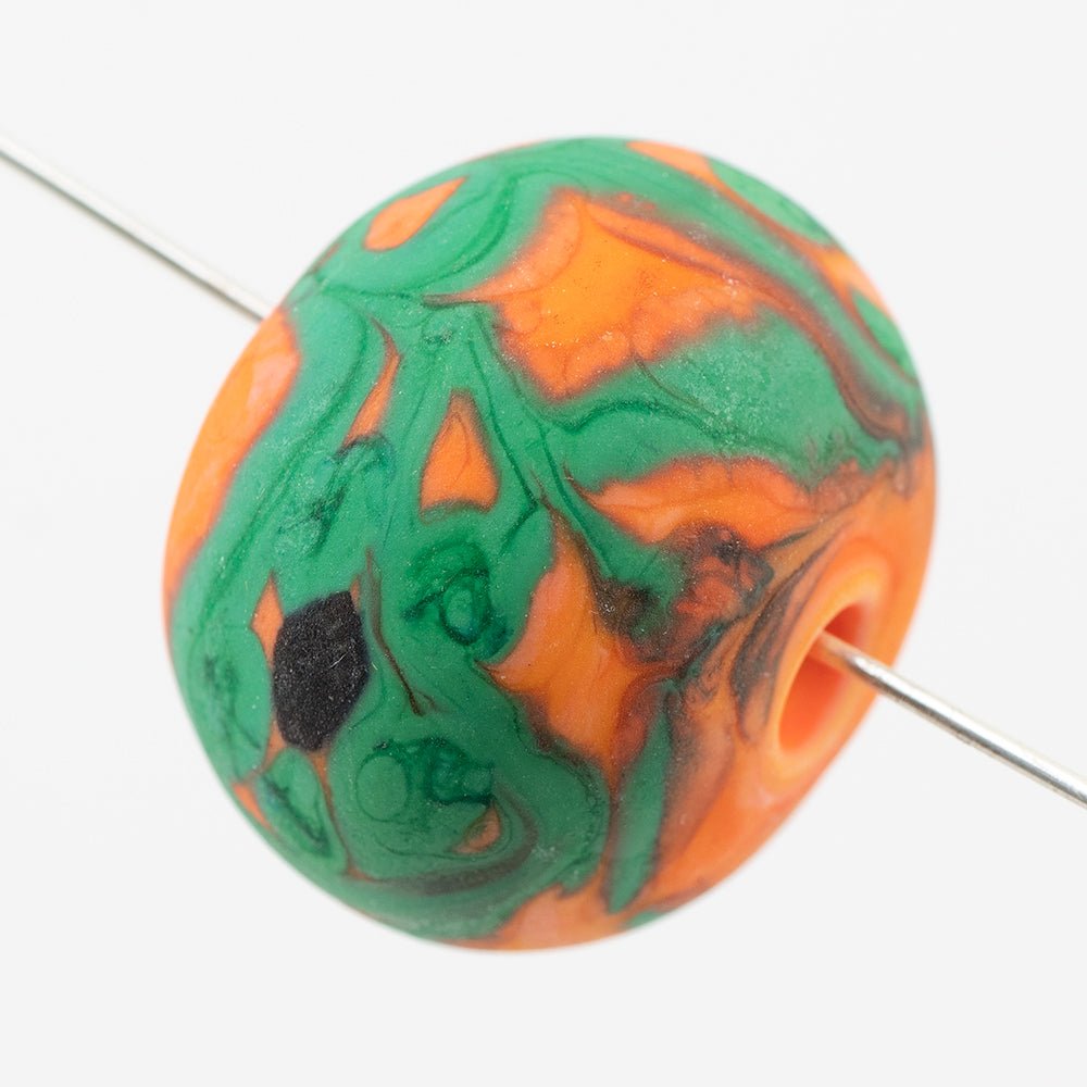 Hollow Marble - LRG - Matte - Bell Pepper - Premium Glass Beads - Unicorne Beads