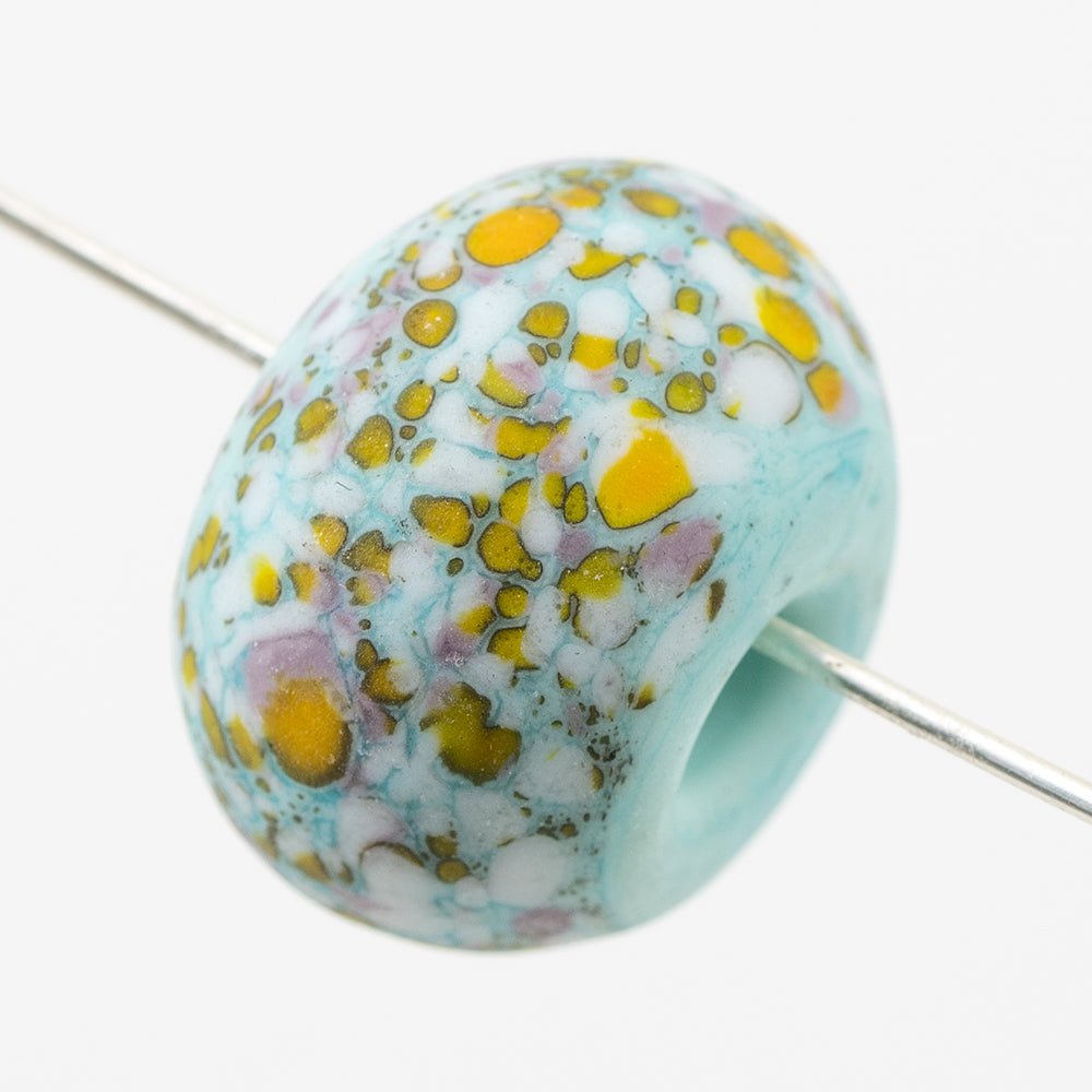 Hollow Marble - SM - Matte - Mint - Premium Glass Beads - Unicorne Beads