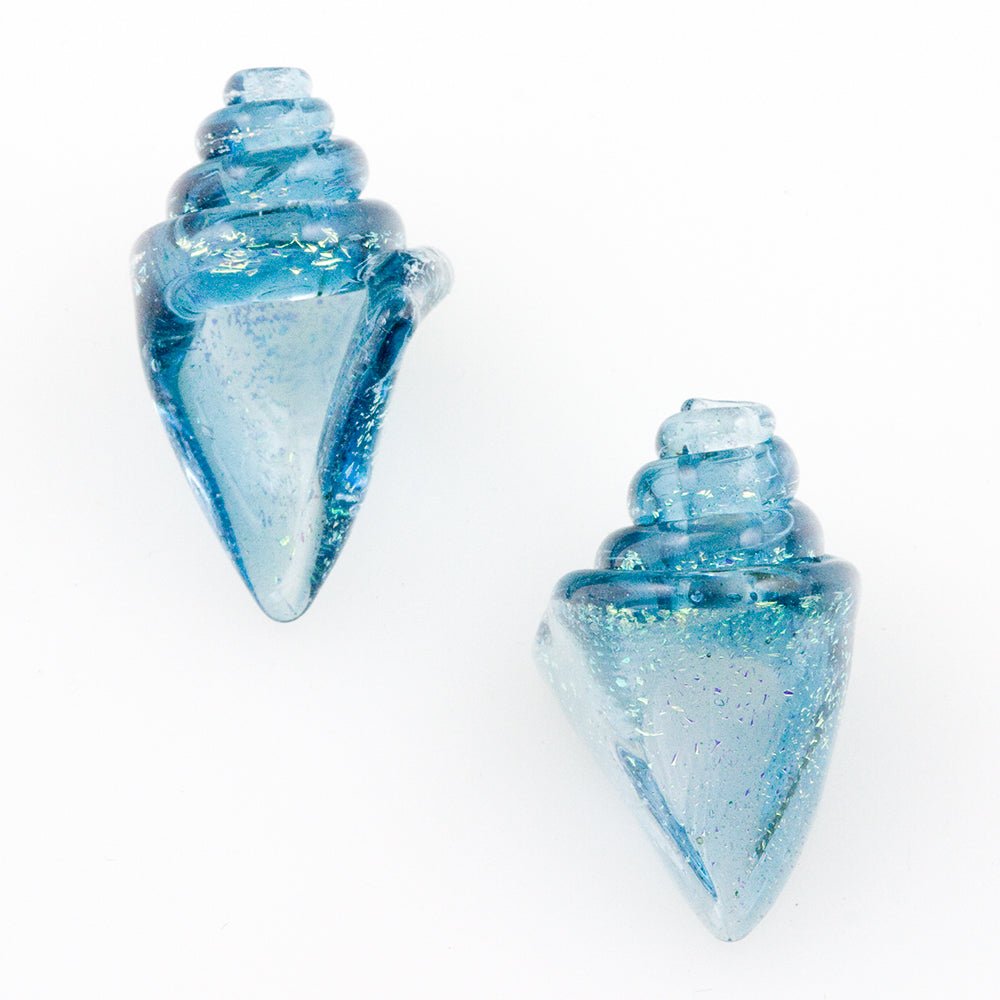 Nobilis Seashell Beads - Small - Athena - Handmade Glass Beads - Unicorne Beads