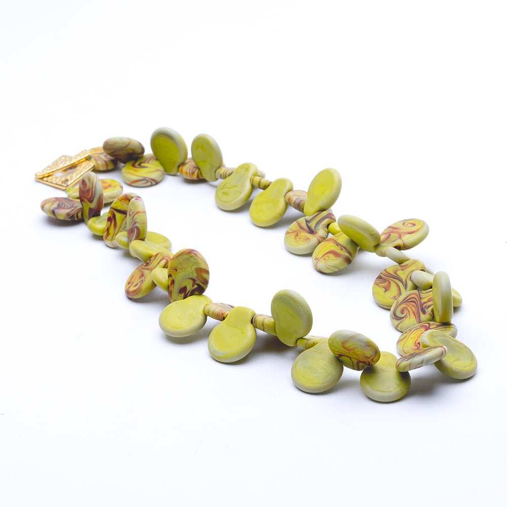 Paddle Bead - Sunshine - Handmade Glass Beads - Unicorne Beads