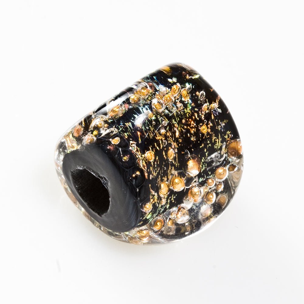 Prism Bead - Copper Series - Dark Magic - Handmade Glass Beads - Unicorne Beads