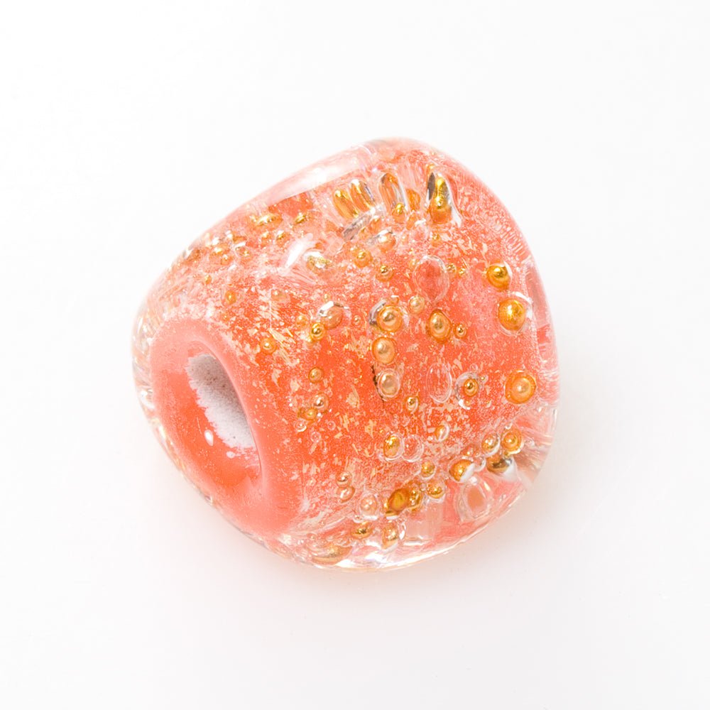 Prism Bead - Copper Series - Orange Sorbet - Handmade Glass Beads - Unicorne Beads