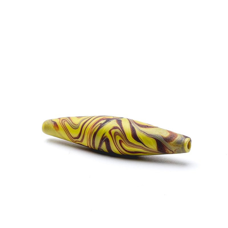 Slim Bicone - Pistachio - Handmade Glass Beads - Unicorne Beads