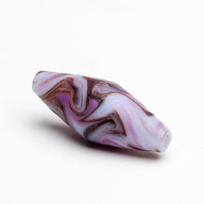 Slim Bicone - SM - Purple Passion - Handmade Glass Beads - Unicorne Beads