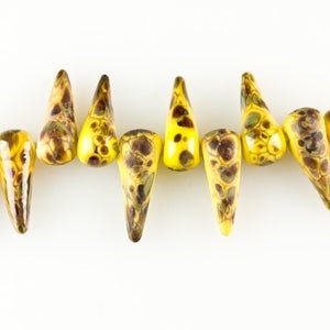 Spike Beads - Large - Summer Meadows - Handmade Glass Beads - Unicorne Beads