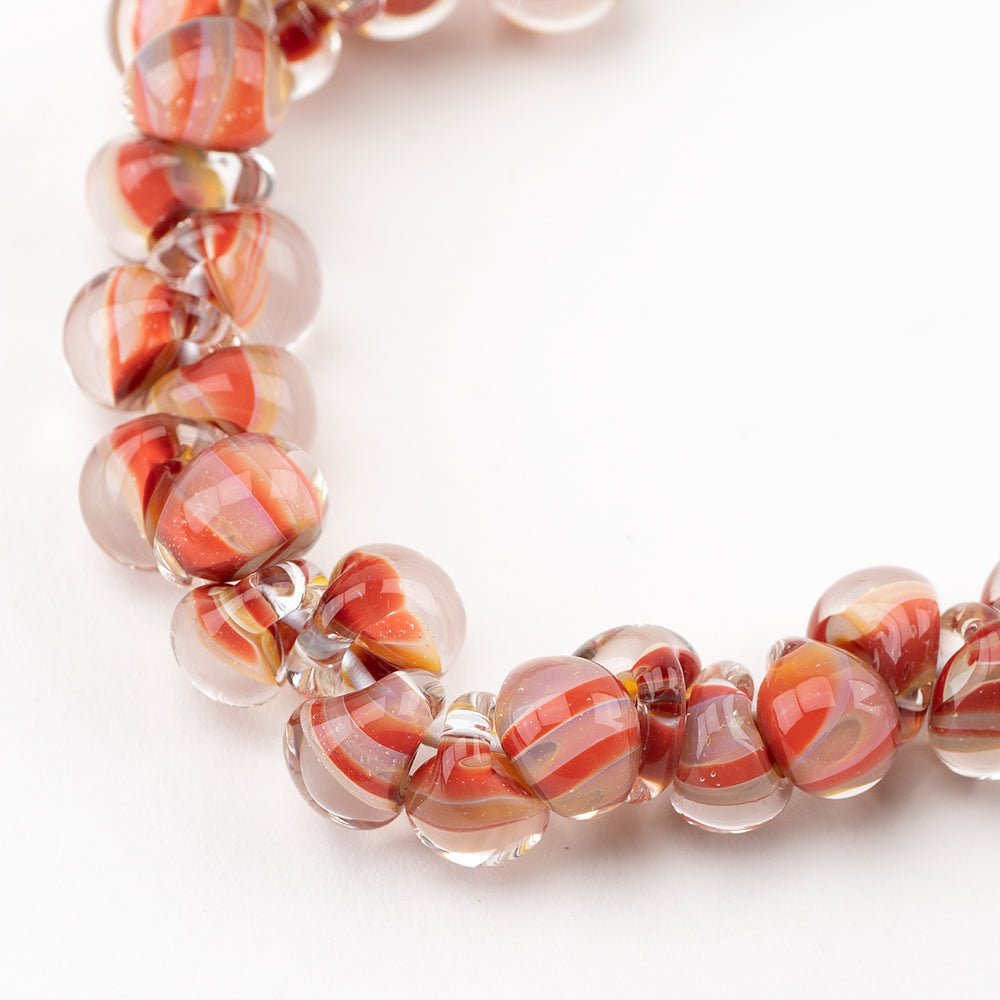 Teardrop Beads - Grand Canyon - Handmade Glass Beads - Unicorne Beads