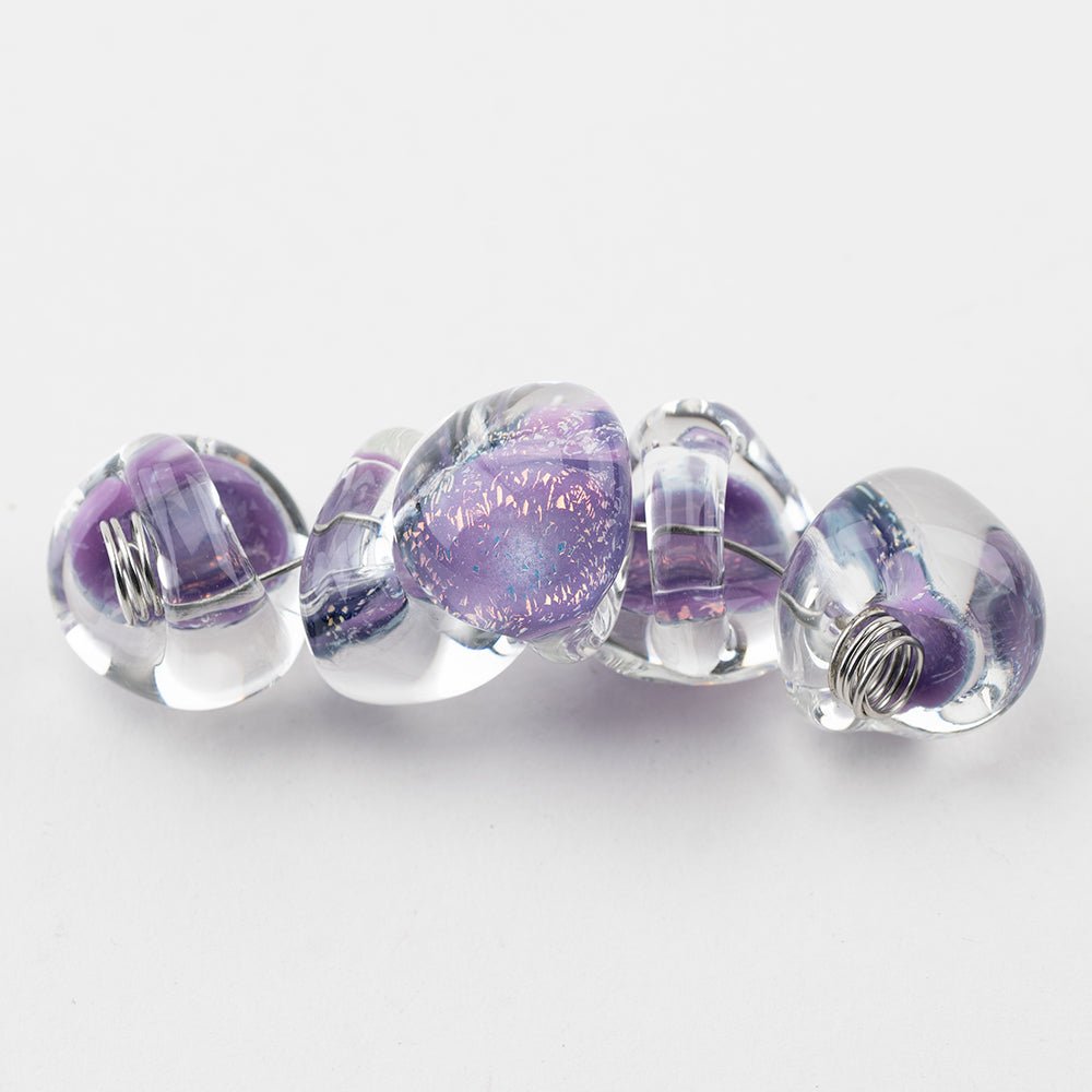 Teardrop Beads - Jumbo - Twilight - Handmade Glass Beads - Unicorne Beads