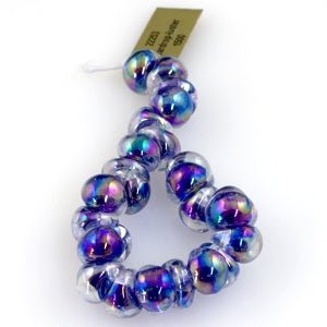 Teardrop Beads - Luster - Circus Bubbles - Handmade Glass Beads - Unicorne Beads