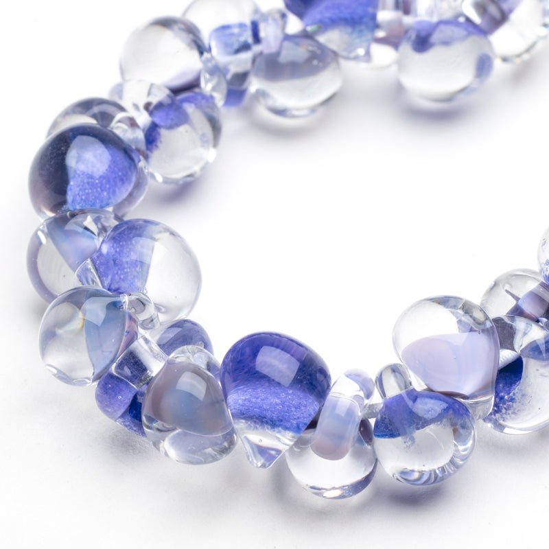 Teardrop Beads - Mini - Enchanted - Handmade Glass Beads - Unicorne Beads