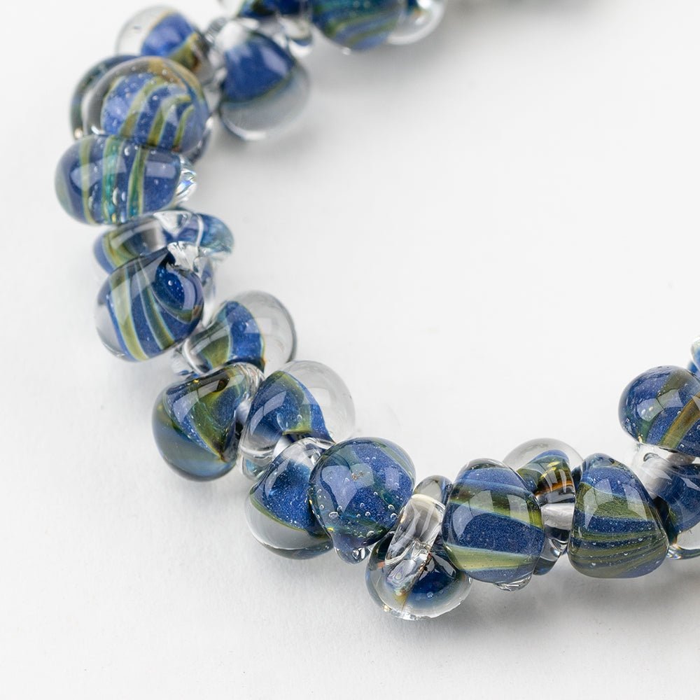 Teardrop Beads - Mini - Exotic Hyacinth - Handmade Glass Beads - Unicorne Beads