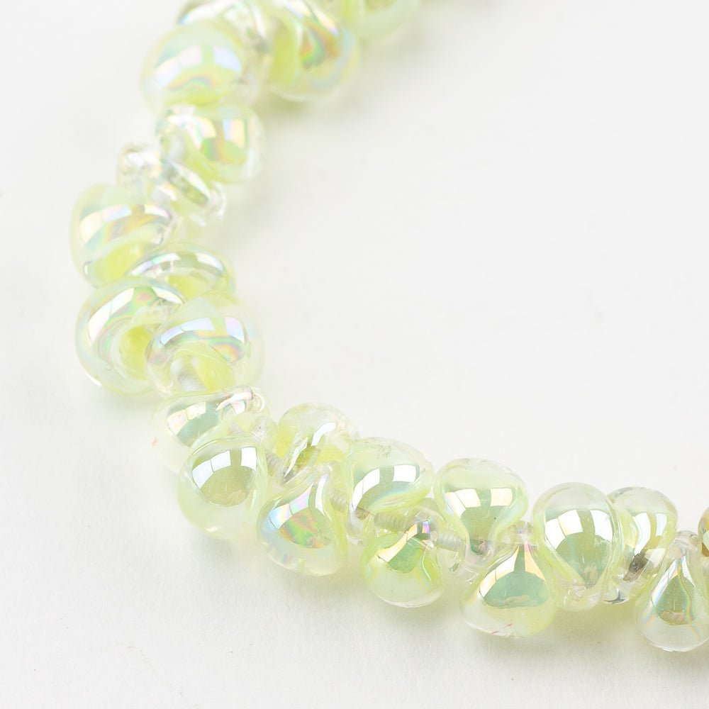 Teardrop Beads - Mini - Stardust - Handmade Glass Beads - Unicorne Beads