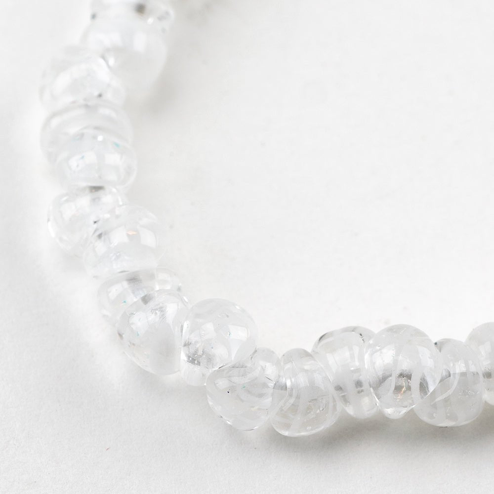 Teardrop Beads - Mini - White Chocolate - Handmade Glass Beads - Unicorne Beads