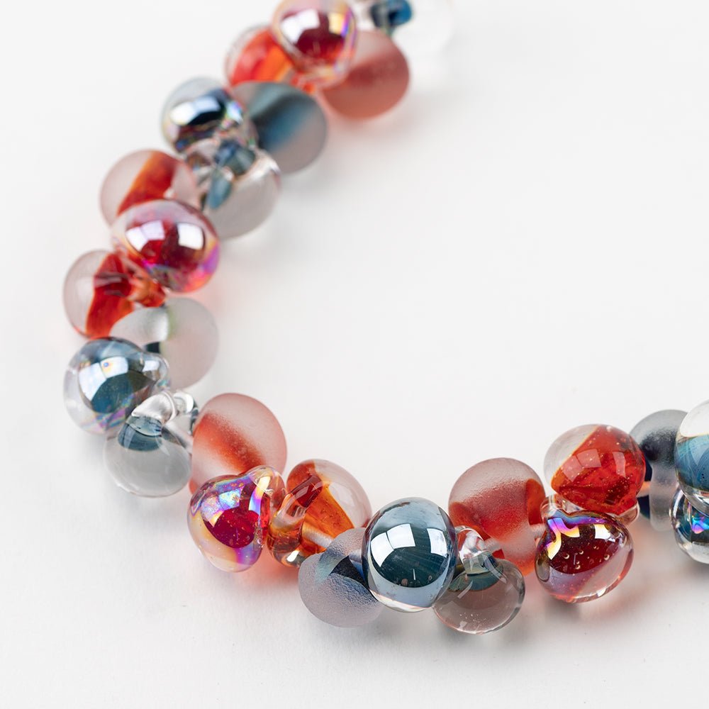 Teardrop Beads - Mix - Aquarium - Handmade Glass Beads - Unicorne Beads