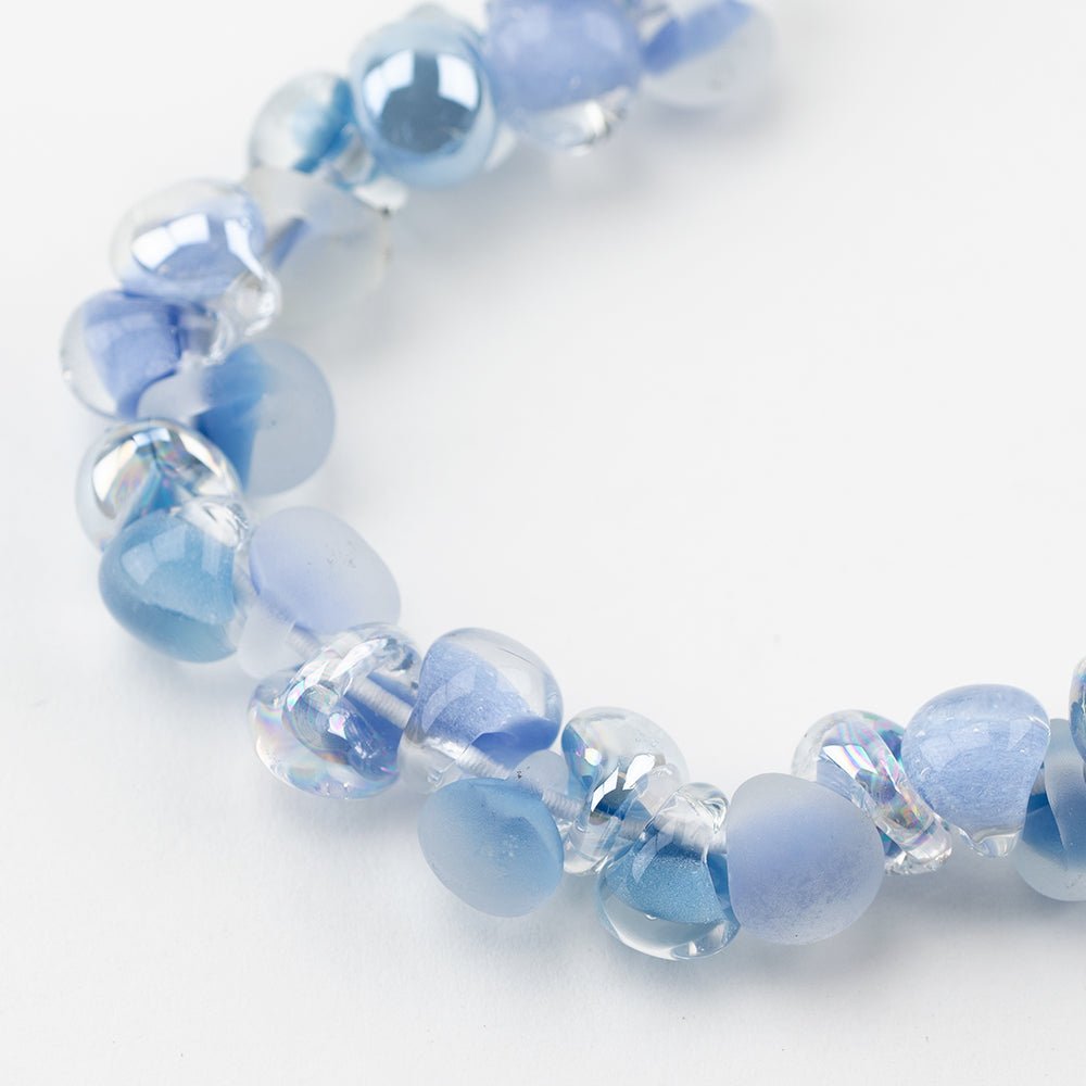 Teardrop Beads - Mix - Sleepy Cloud - Handmade Glass Beads - Unicorne Beads