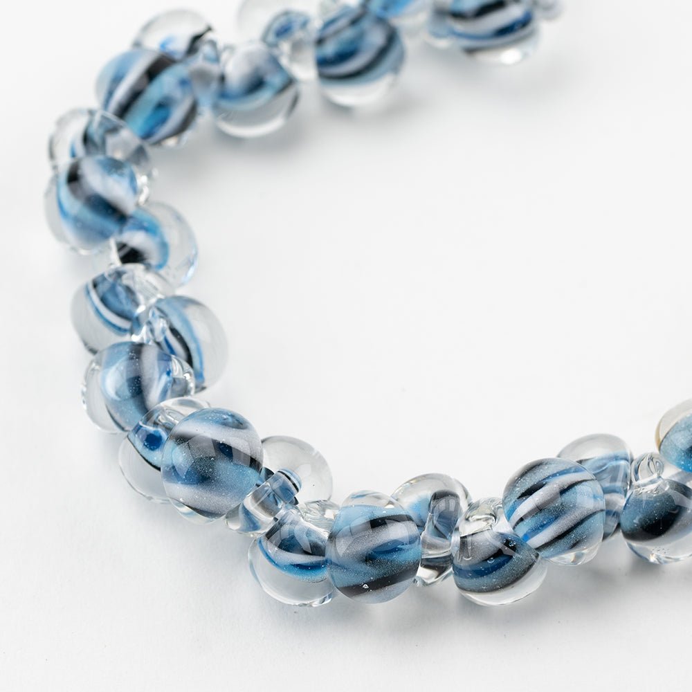 Teardrop - Exotic Series - Sea Scales - Handmade Glass Beads - Unicorne Beads