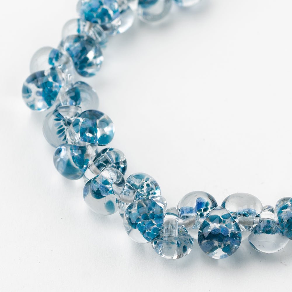 Teardrop - Exotic Series - Shock Syndrome - Handmade Glass Beads - Unicorne Beads