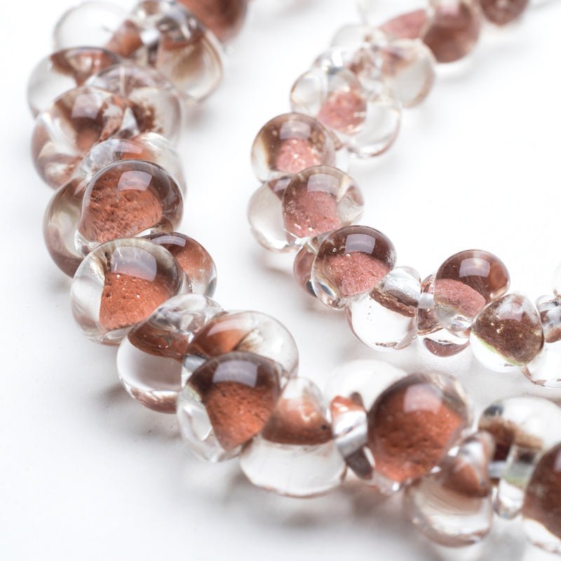 Teardrop Grouping - Rustic (2 Strands) - Handmade Glass Beads - Unicorne Beads