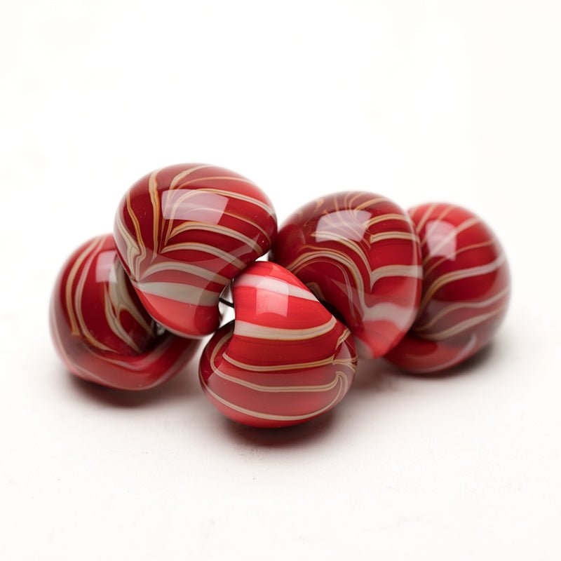 Teardrop - Jumbo - Red Canyon - Handmade Glass Beads - Unicorne Beads