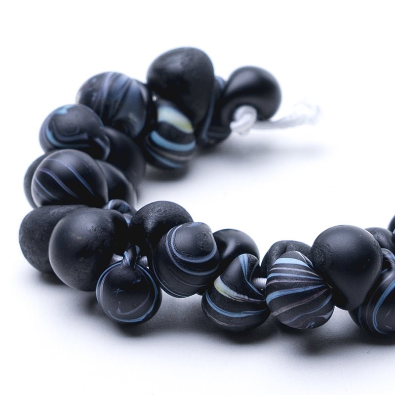 Teardrop - Milky Way - Handmade Glass Beads - Unicorne Beads