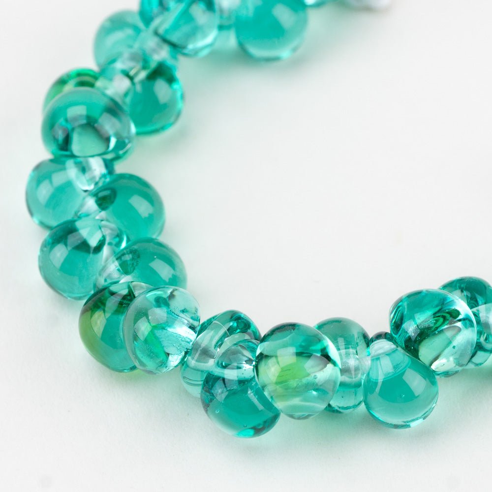 Teardrop - Mini - Seamfoam Blue - Premium Glass Beads - Unicorne Beads