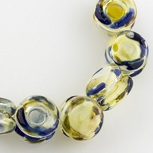 Yoyo Beads - Spring Breeze - Handmade Glass Beads - Unicorne Beads