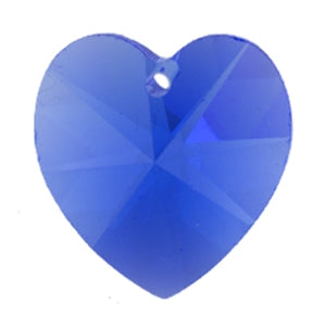 Heart - 18 x 17.5 mm-Sapphire (1 pc)